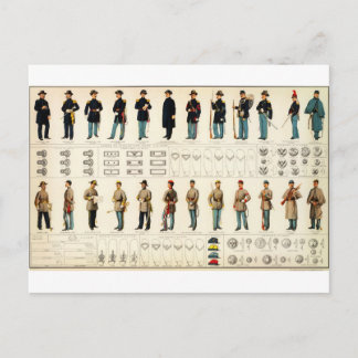 ビエンの内戦の制服(1895年) ポストカード