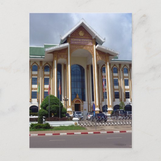 ビエンチャン建物 ポストカード (正面)