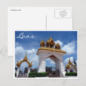ビエンチャン・ゲート ポストカード (正面/裏面)