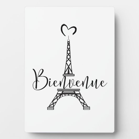 「ビエンベニュー」プラーク(フランスのウェルカム・イン) フォトプラーク (正面)