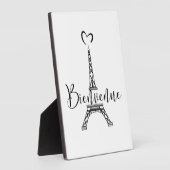 「ビエンベニュー」プラーク(フランスのウェルカム・イン) フォトプラーク (側面)