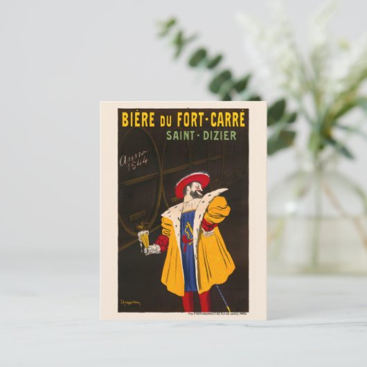 ビエールデュフォートカレヴィンテージポスター1907 ポストカード (スタンド正面)