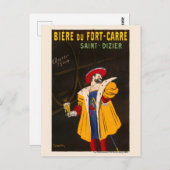 ビエールデュフォートカレヴィンテージポスター1907 ポストカード (正面/裏面)