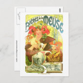 ビエールドゥラミューズアルフォンスミュシャ ポストカード (正面/裏面)