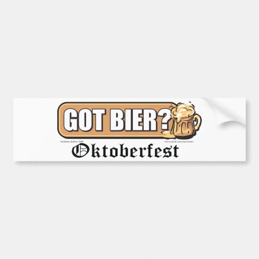 ビエ得ー –  バンパーステッカー (正面)