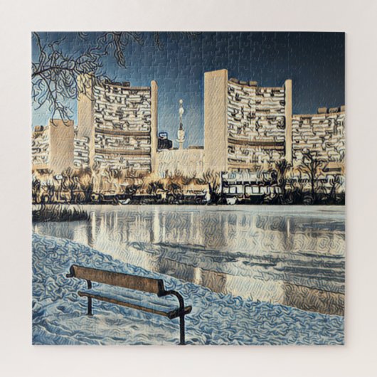 ビエ絵を描ン1 ジグソーパズル (縦)