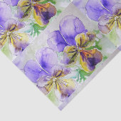 ビオかわいらしラ花フローラ紫色のパターンドビオラ 薄葉紙 (詳細)