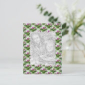 ビオかわいらしレットフローラ写真はがき ポストカード (スタンド正面)