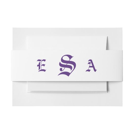 ビオエレガントレ結婚ート 招待状ベリーバンド (正面例)