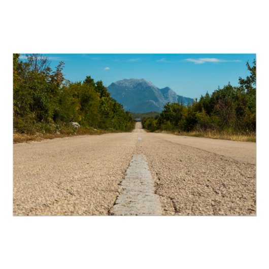 ビオコボ山脈 – クロアチア ポスター (正面)