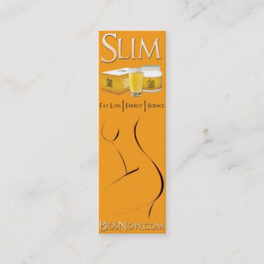 ビオスの生命細い名刺 スキニー名刺 (正面)