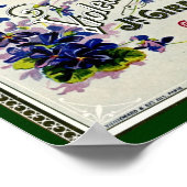 ビオフランスのレット香水ラベル ポスター (角)