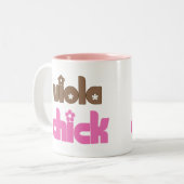 ビオラのひよこ ツートーンマグカップ (正面左)