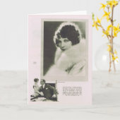 ビオラのDanaの1925年のポートレート カード (黄色い花)