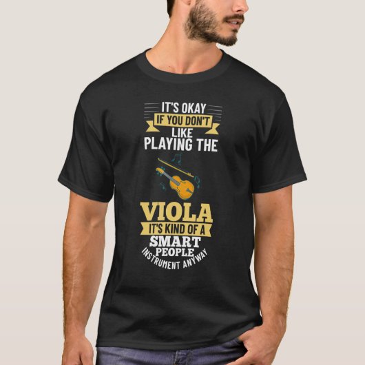 ビオラ楽器音楽ノートプレーヤーレッスンビギナー Tシャツ (正面)