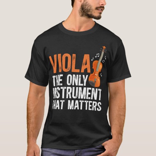 ビオラ 唯一無二の楽器 ビオラ Tシャツ (正面)