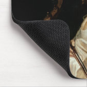 ビオラdaビオラダガンバを遊んでいる若い女性 マウスパッド (コーナー)