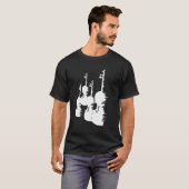 ビオリンスケッチヴァイオリン愛好家フィドル Tシャツ (正面フル)