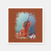 ビオリン/ヴァイオリン スタンダードカクテルナプキン (正面)