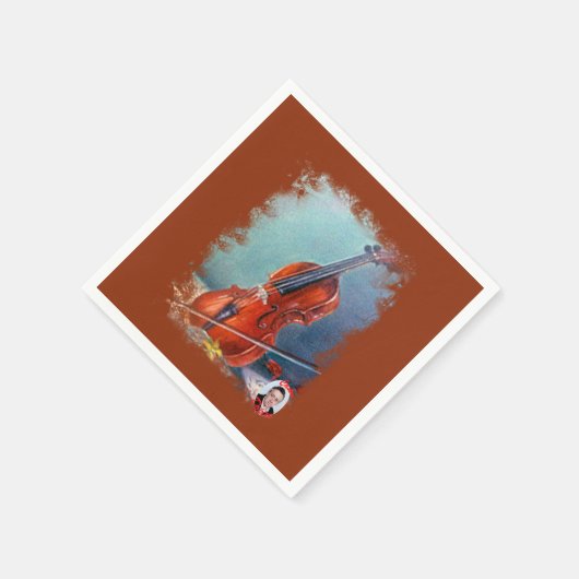 ビオリン/ヴァイオリン スタンダードカクテルナプキン (角)