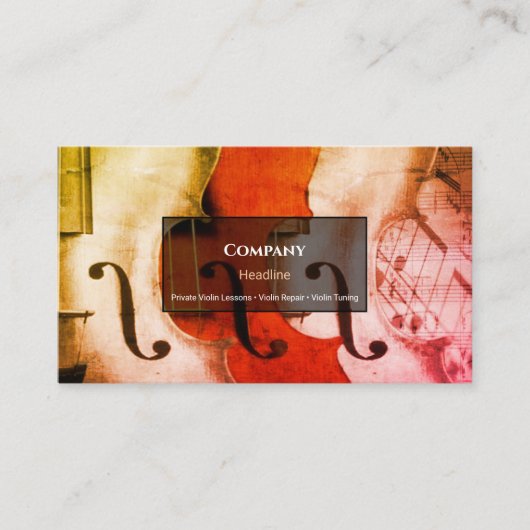 ビオリン 名刺 (正面)