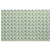 ビオリン – 青と緑 ファブリック (ヤード)