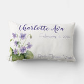 ビオレツファバー誕生月花 ランバークッション (正面)