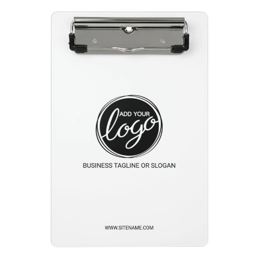 ビカスタムジネスロゴとカスタム文字 ミニクリップボード (正面)