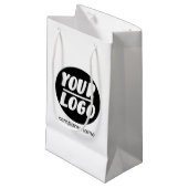 ビカスタムジネスロゴのプロモーション名の追加 スモールペーパーバッグ (正面アングル)