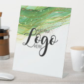 ビカスタムジネスロゴ広告のペデスタルサイン 台座サイン (インサイチュ)