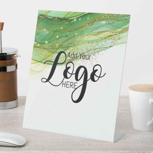 ビカスタムジネスロゴ広告のペデスタルサイン 台座サイン (インサイチュ)