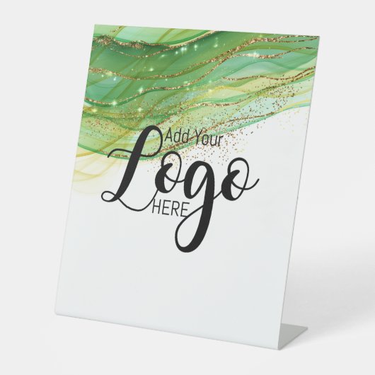 ビカスタムジネスロゴ広告のペデスタルサイン 台座サイン (正面)