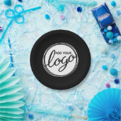 ビカスタムジネスロゴ ペーパープレート (パーティー)