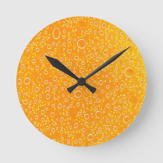 ビカラフルールの丸24時間 ラウンド壁時計 (正面)