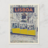 ビカ索イラストレーション、リスボンの象徴的チャーム ポストカード (正面)