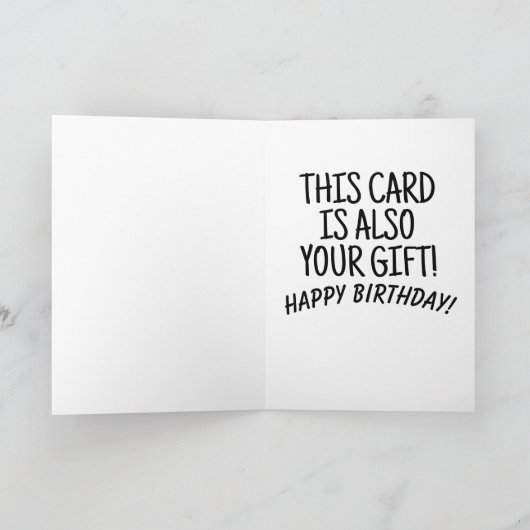 ビキニおもしろいガール誕生日カード シーズンカード (内部)