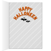 ビキニおもしろいハロウィーンカードに太った古い魔女 (内側 (右))