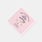 ビキニとマティーニのトロピカルビーチ独身最後の夜 スタンダードカクテルナプキン (角)