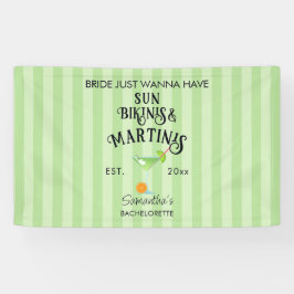 ビキニとマティーニのトロピカルプールハンデン バチェロレッテ 横断幕