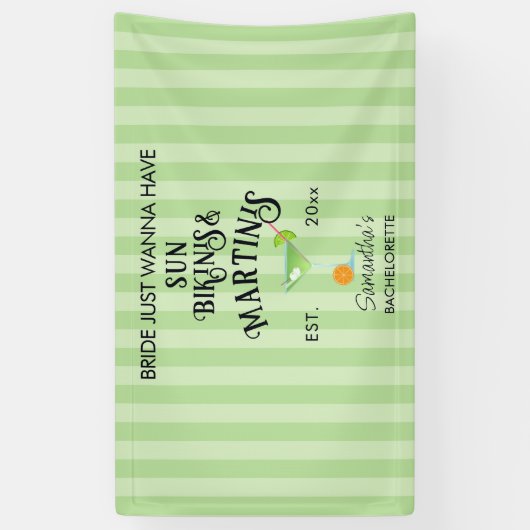 ビキニとマティーニのトロピカルプールハンデン バチェロレッテ 横断幕 (縦)