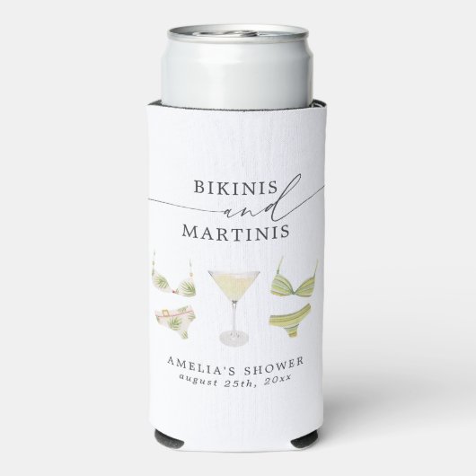 ビキニとマティーニのブライズシャワーパーティー スリム缶クーラー (Seltzer裏面)