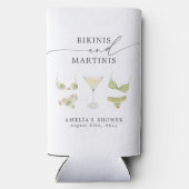 ビキニとマティーニのブライズシャワーパーティー スリム缶クーラー (裏面)