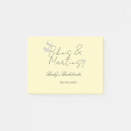 ビキニとマティーニの独身最後の夜会 黄色 レトロ ポストイット