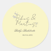 ビキニとマティーニの独身最後の夜会 黄色 レトロ