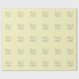 ビキニとマティーニの独身最後の夜会 黄色 レトロ ラッピングペーパー