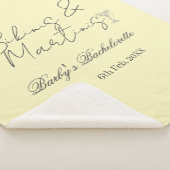 ビキニとマティーニの独身最後の夜 黄色 レトロ シェルパブランケット (3/4)