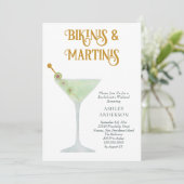 ビキニとマティーニの独身最後の週末パーティー 招待状 (スタンド正面)
