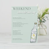 ビキニとマティーニの花嫁お披露目ウィークエンドの予定 招待状 (スタンド正面)