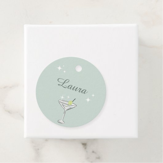 ビキニとマティーニの花嫁お披露目パーティー名札 フェイバータグ (インサイチュ)