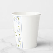 ビキニとマティーニ オリーブブルー ブライズメイドパーティー 紙コップ (左)